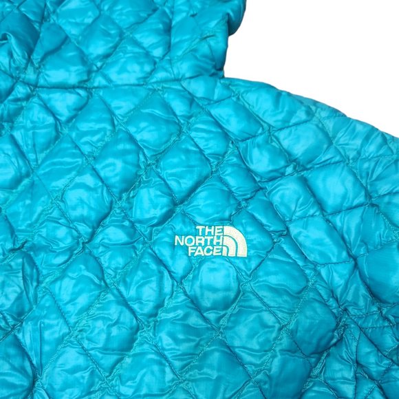 The North Face Thermoball Hoodie Lightweight Teal Full Zip Jacket Size XS - Picture 4 of 10